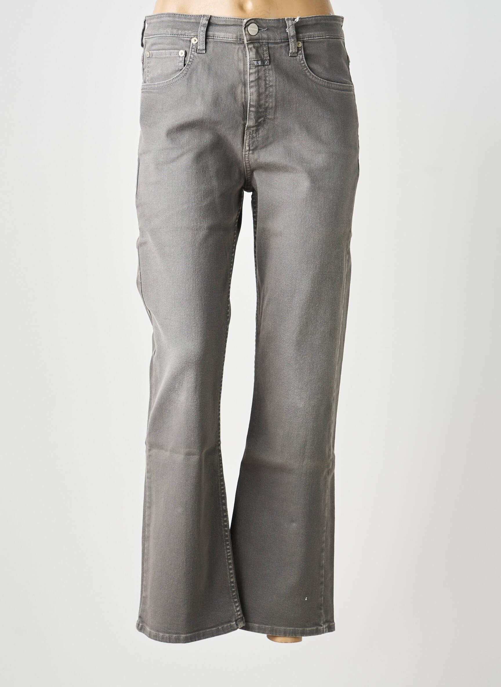 Jeans bootcut taille haute taille haute gris CLOSED femme