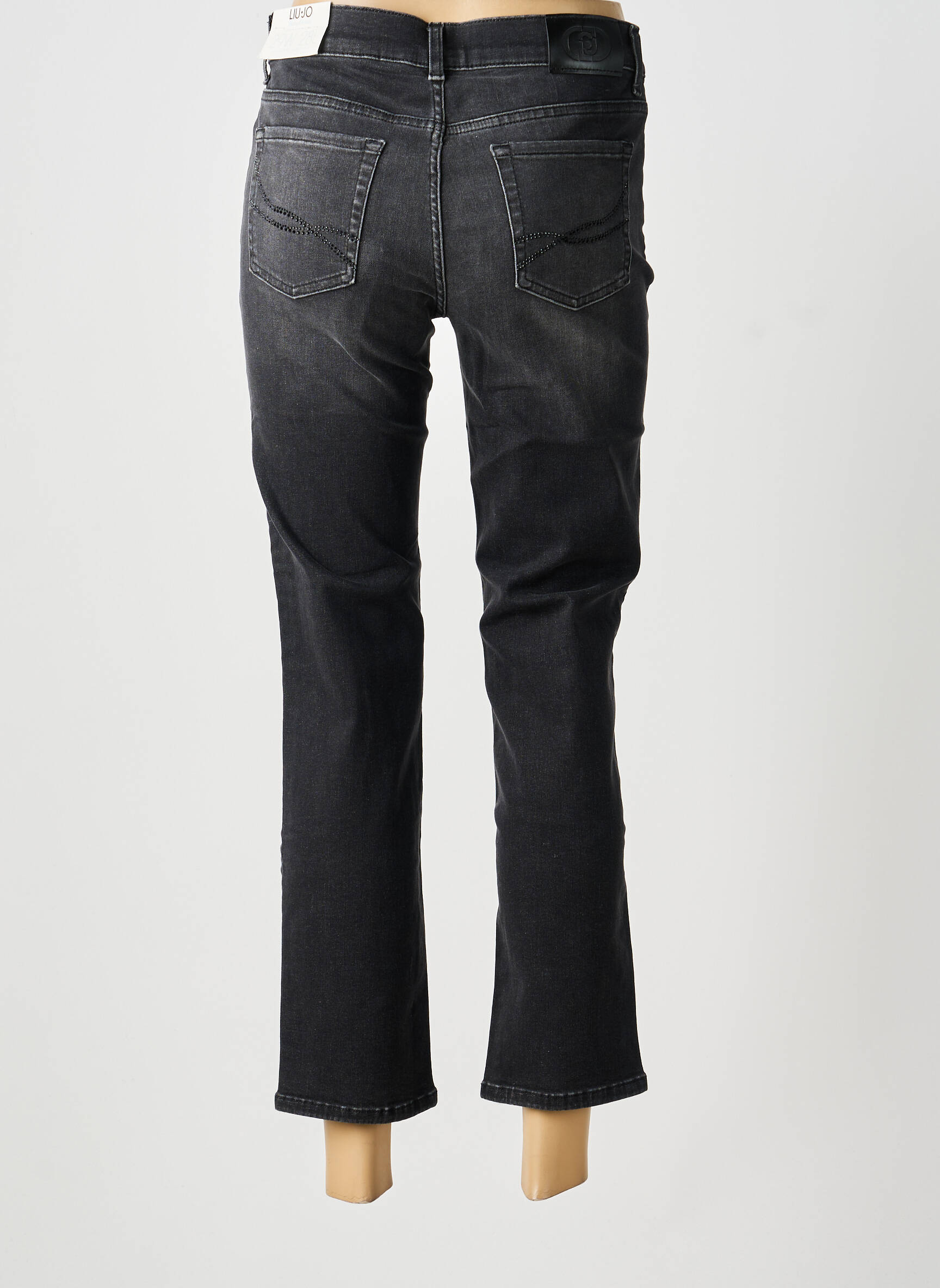 Jeans coupe slim stretch taille normale noir LIU JO femme