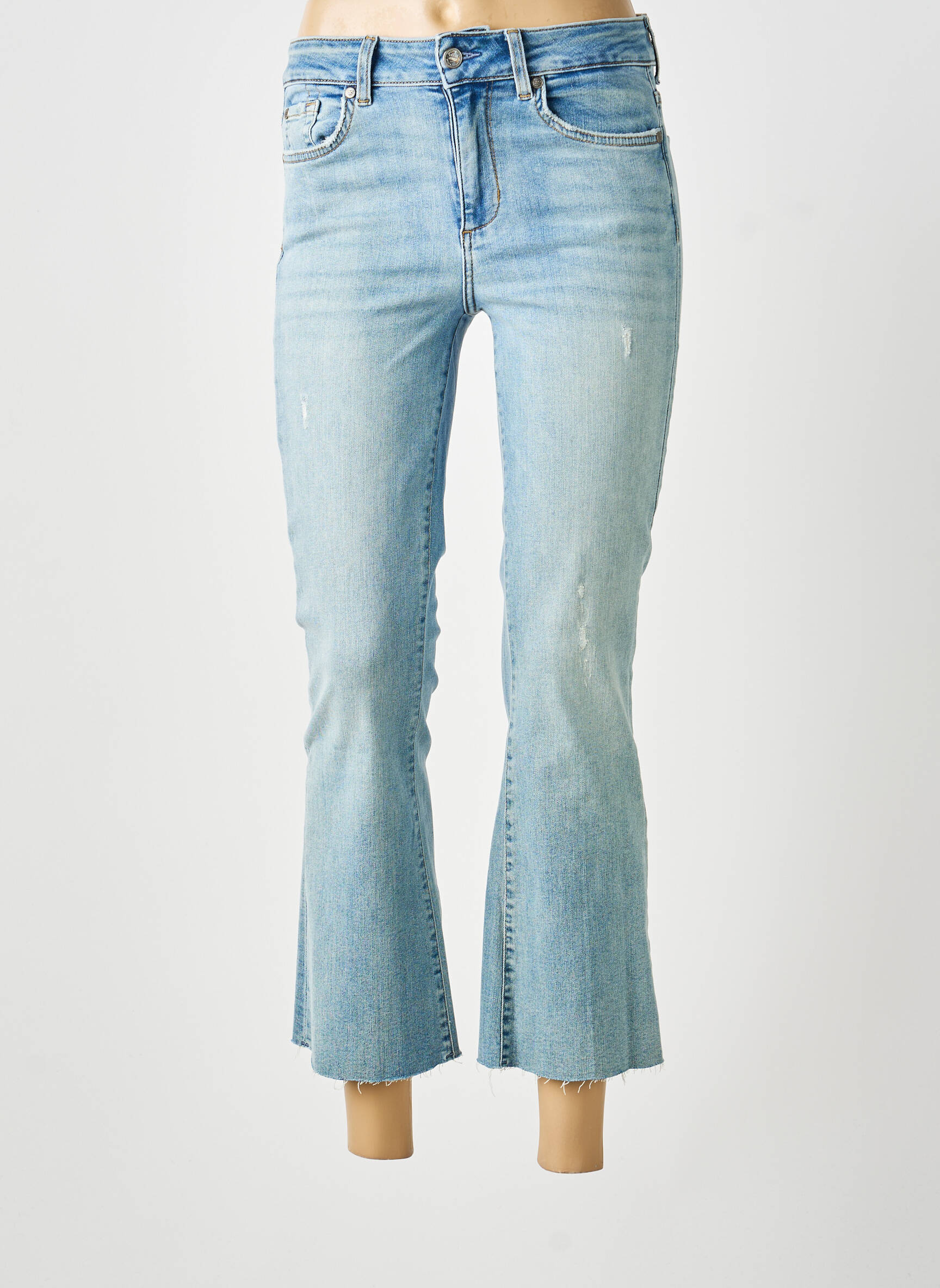 Jeans bootcut taille haute taille haute bleu LIU JO femme