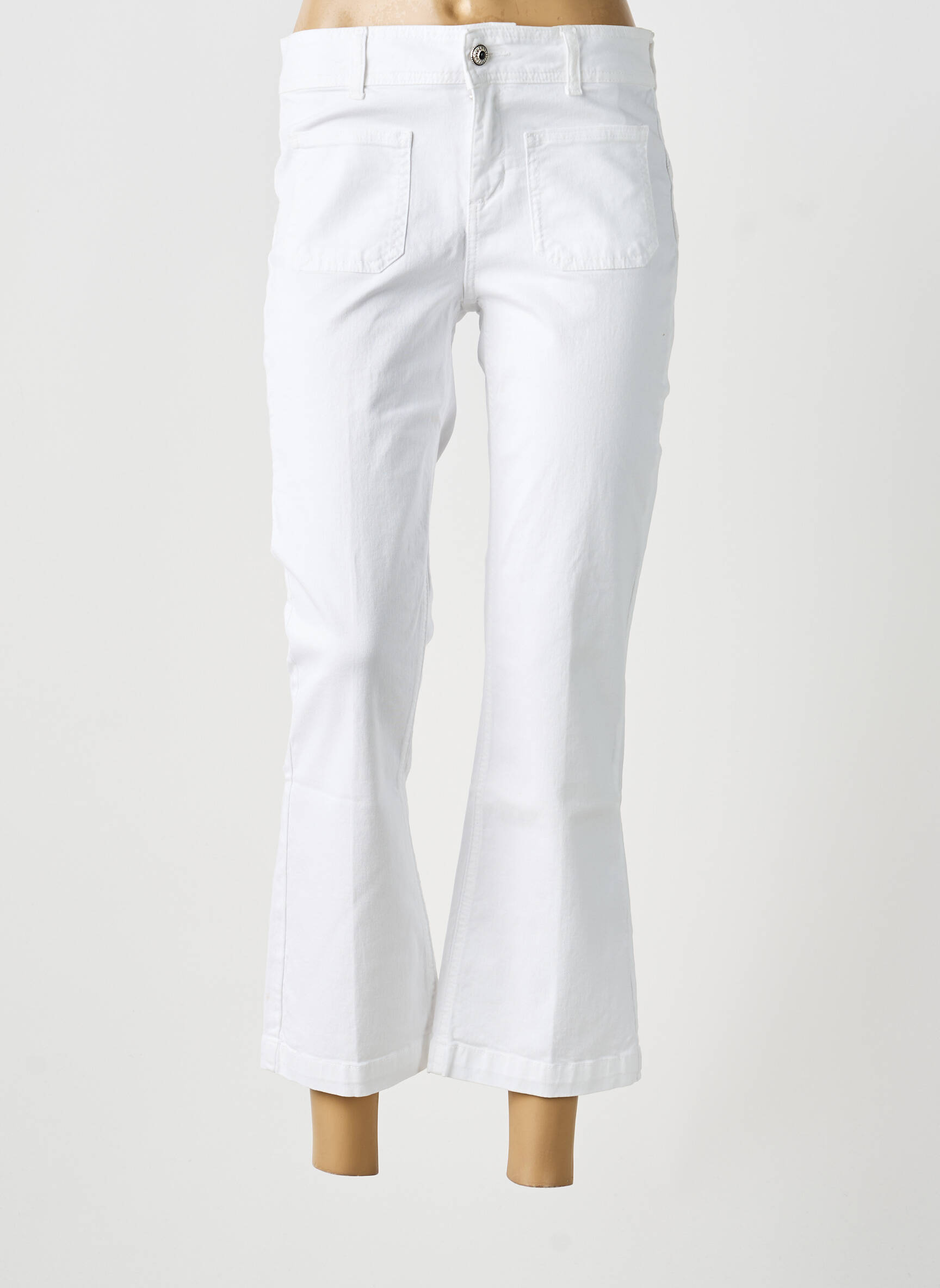 Jeans bootcut taille normale taille normale blanc LIU JO femme