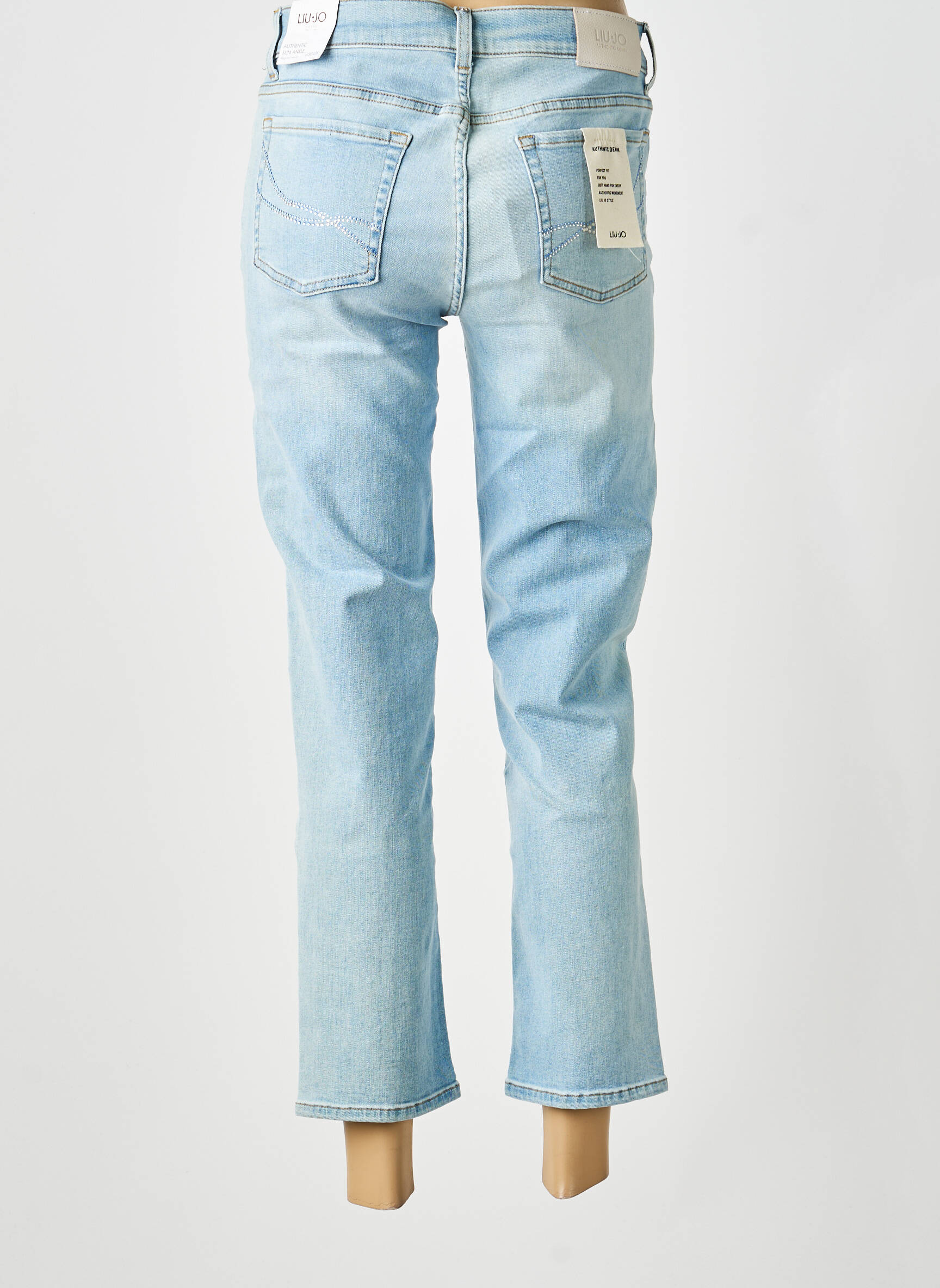 Jeans coupe slim stretch taille normale bleu LIU JO femme