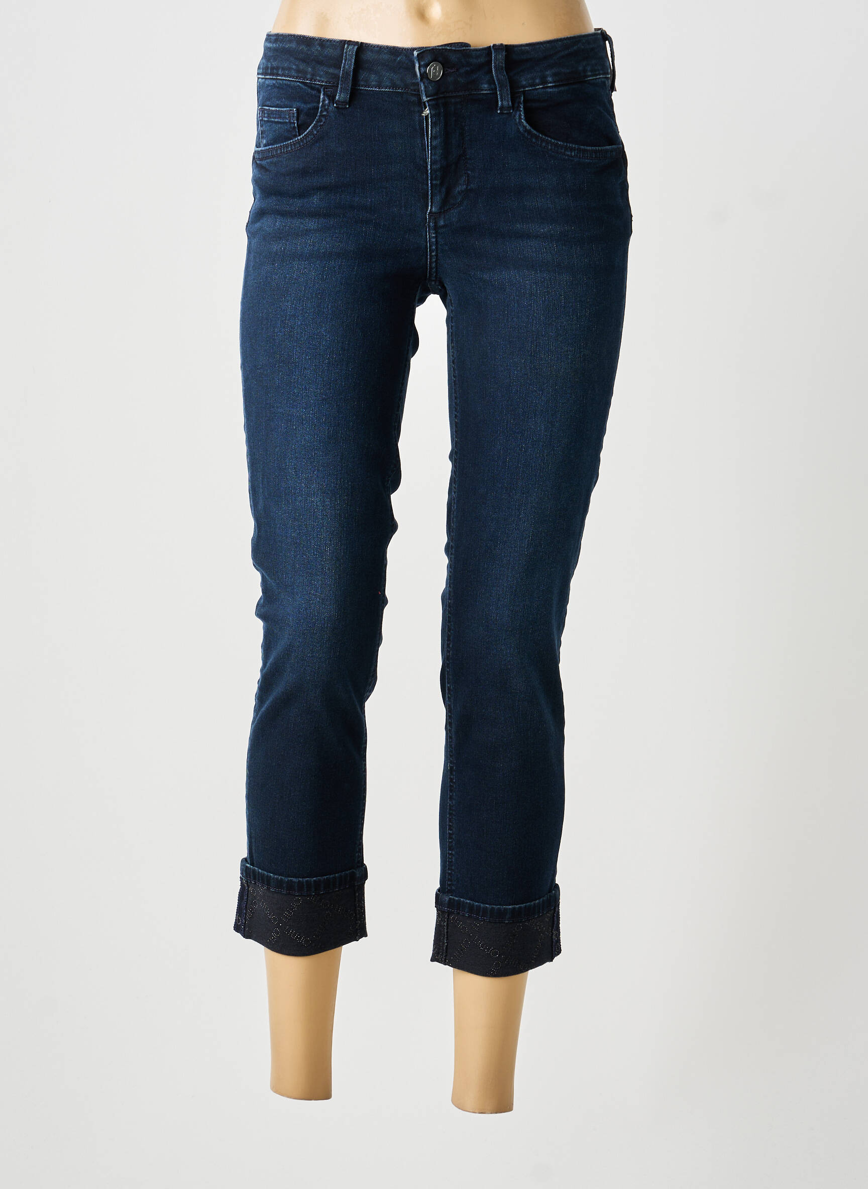 Jeans coupe slim stretch taille normale bleu LIU JO femme