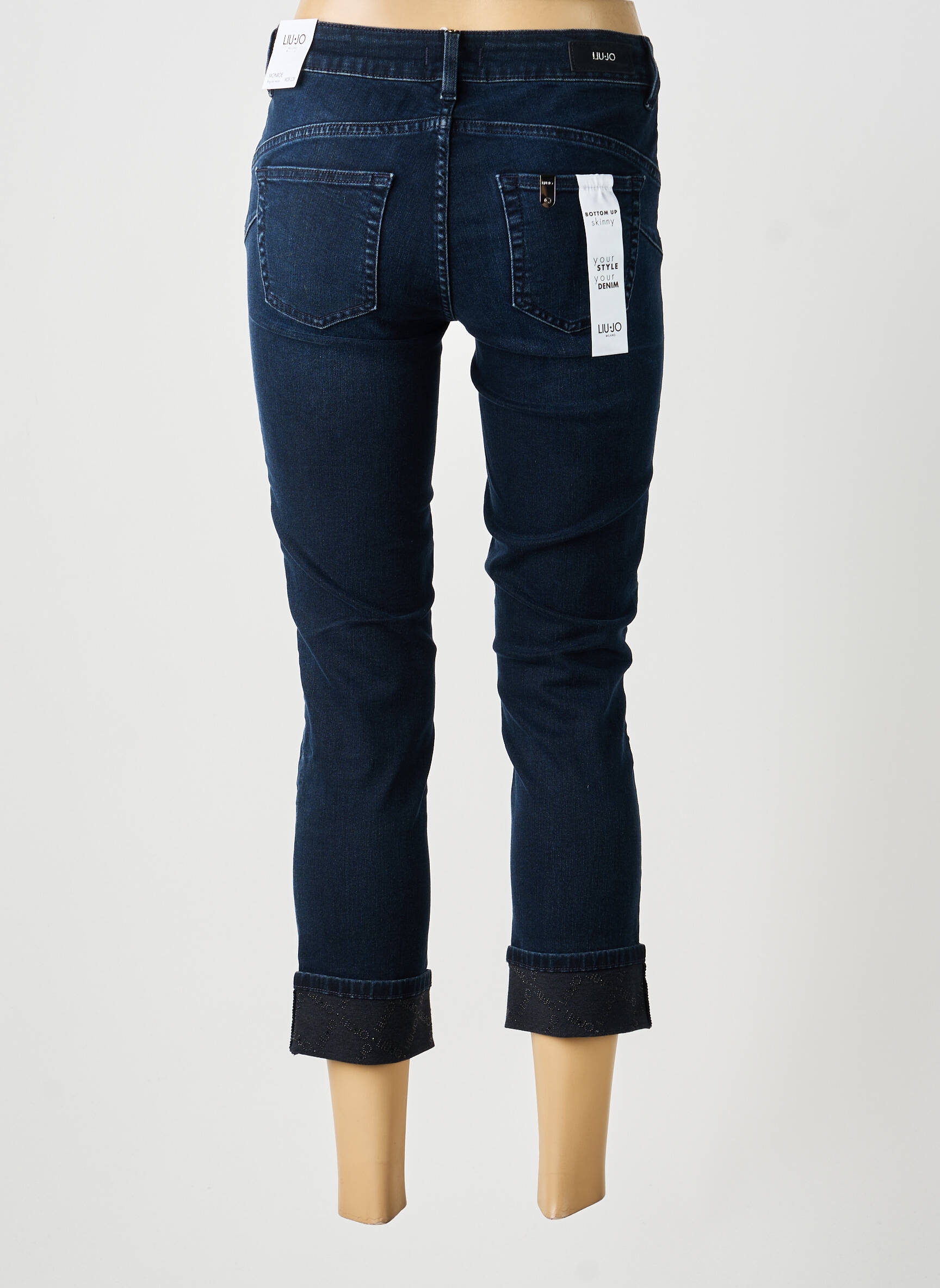 Jeans coupe slim stretch taille normale bleu LIU JO femme