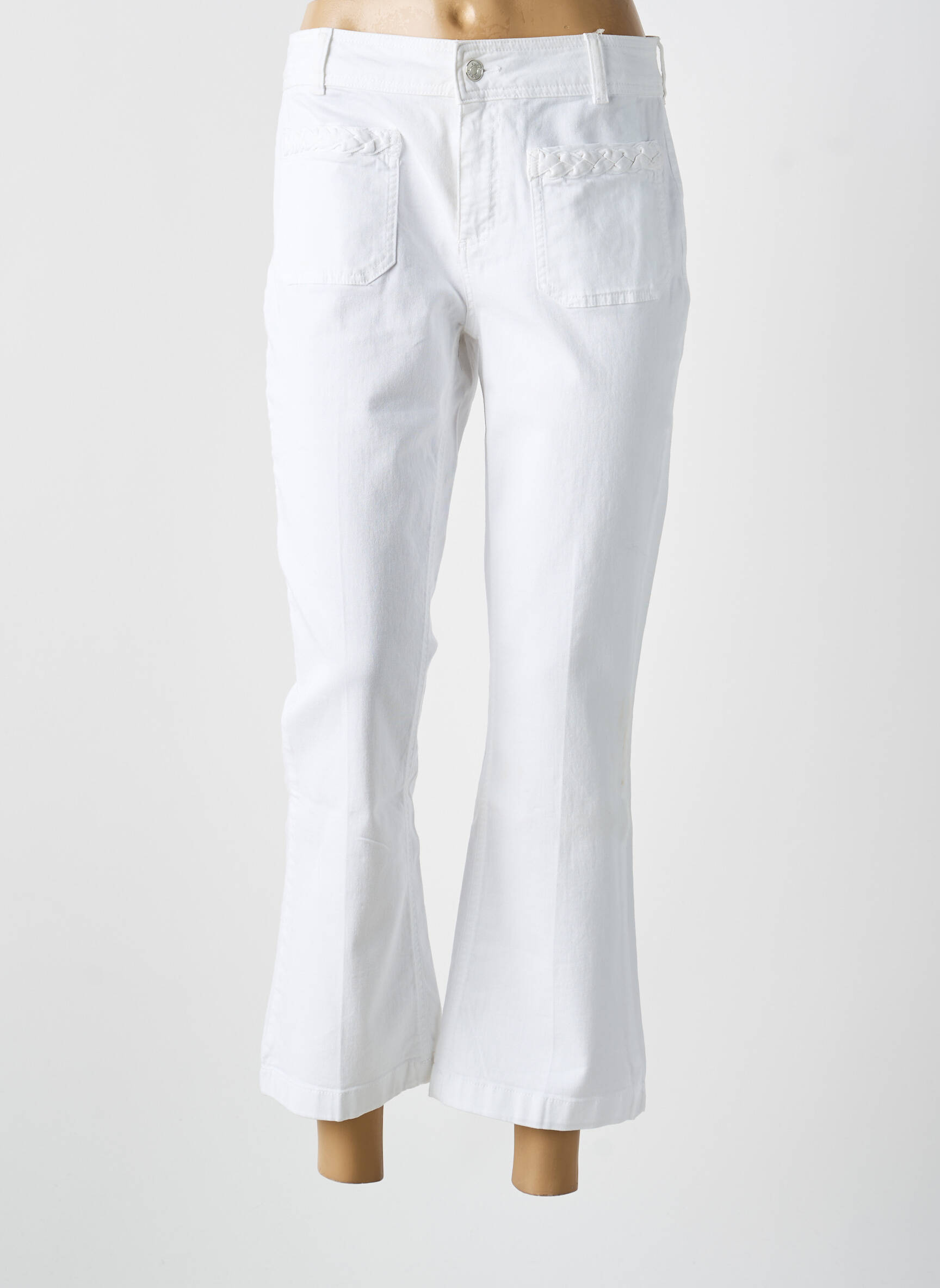 Jeans bootcut taille normale taille normale blanc LIU JO femme