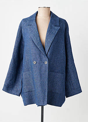 Blazer finition intérieure doublée bleu BELLA JONES femme