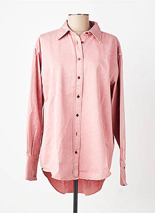 Chemisier coupe droite manches longues rose CLOSED femme