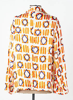 Veste casual coupe cintrée orange BELLA JONES femme