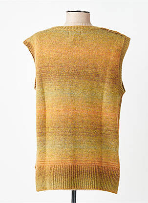 Pull coupe droite manches courtes vert BELLA JONES femme