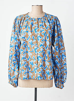 Chemisier imprimé fantaisie manches longues bleu CLOSED femme