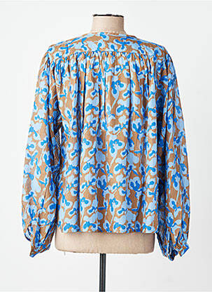 Chemisier imprimé fantaisie manches longues bleu CLOSED femme