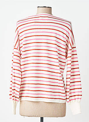 Pull coupe droite manches longues rose DES PETITS HAUTS femme