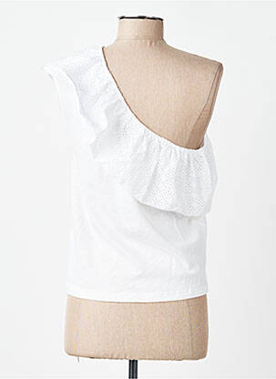 Top manches courtes manches courtes blanc DES PETITS HAUTS femme