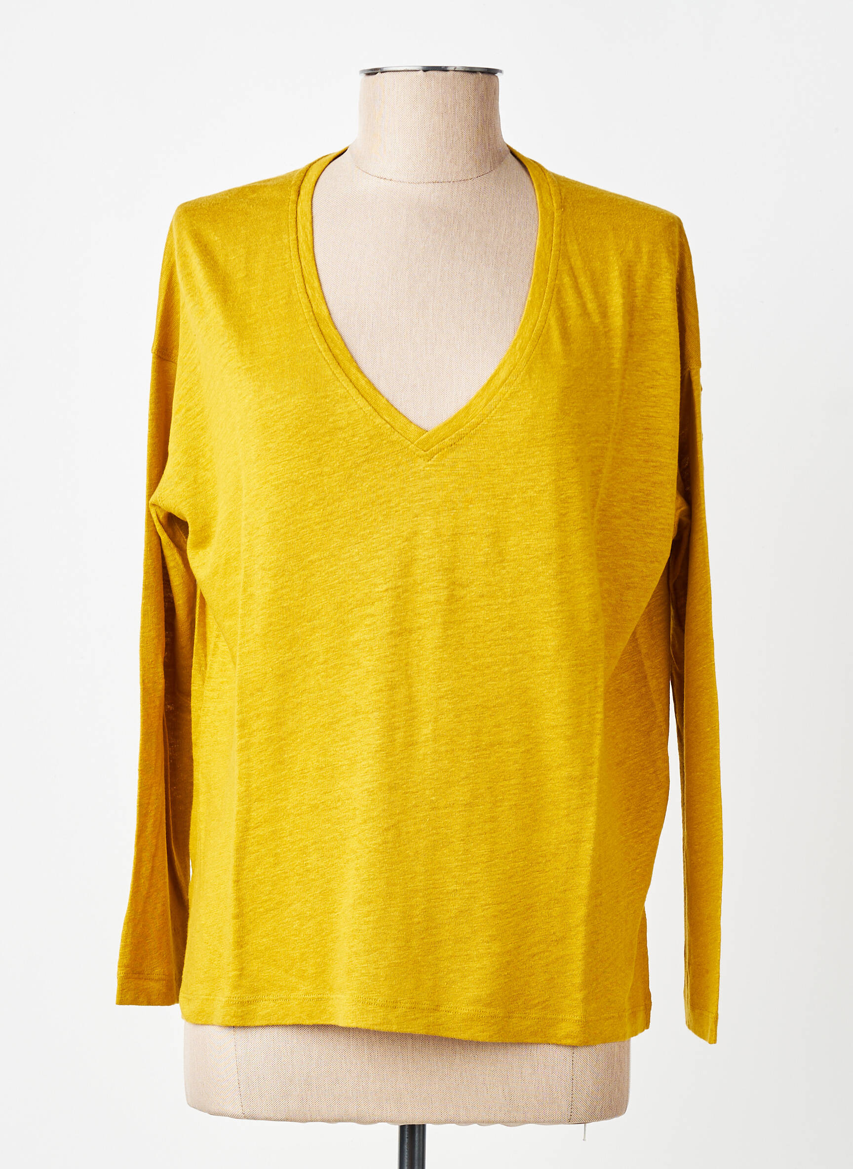 T-shirt manches longues manches longues jaune BELLA JONES femme