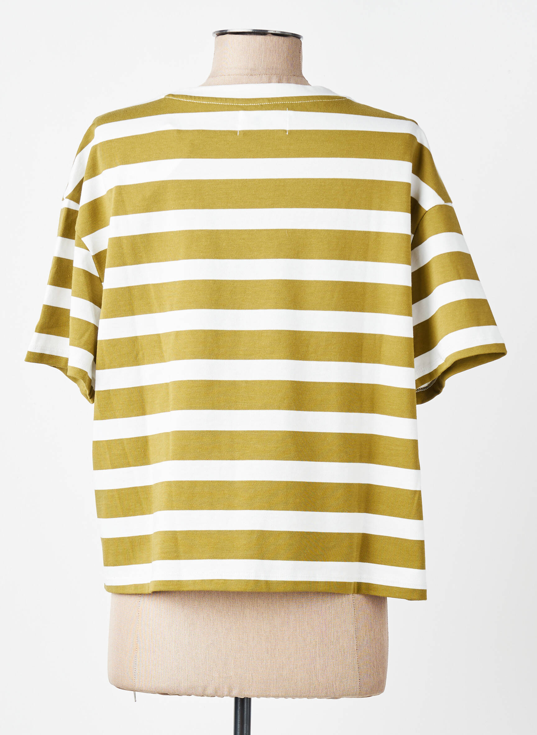 T-shirt coupe droite manches courtes vert DES PETITS HAUTS femme
