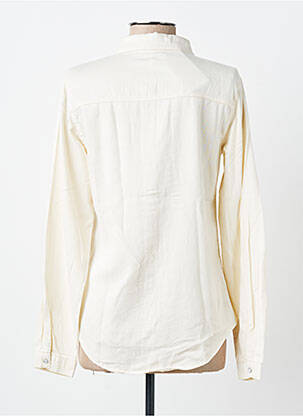 Chemisier coupe cintrée manches longues beige VILA femme