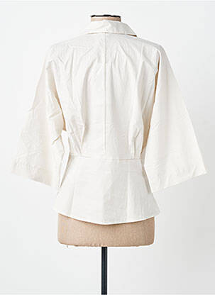 Chemisier coupe cintrée manches 3/4 beige OBJECT femme