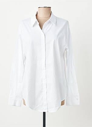 Chemisier coupe cintrée manches longues blanc OBJECT femme