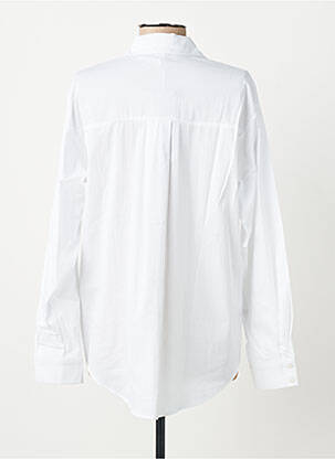Chemisier coupe cintrée manches longues blanc OBJECT femme