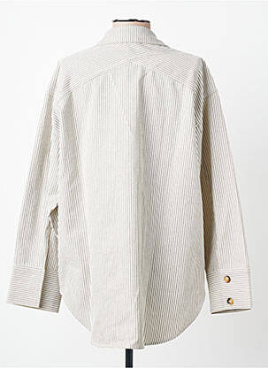 Chemisier manches longues manches longues beige GRACE & MILA femme