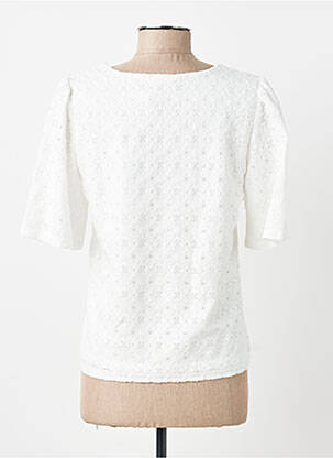 Chemisier manches courtes manches courtes blanc OBJECT femme