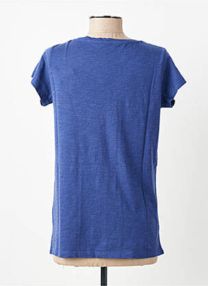 T-shirt col v manches courtes bleu LEON & HARPER femme