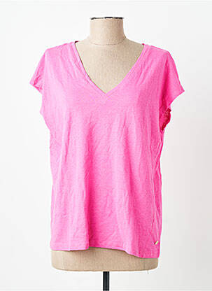 T-shirt coupe droite manches courtes rose LA PETITE ETOILE femme