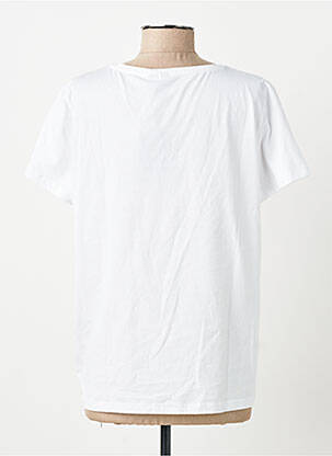 T-shirt coupe droite manches courtes blanc PIECES femme