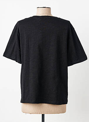 T-shirt stretch manches courtes noir LA PETITE ETOILE femme