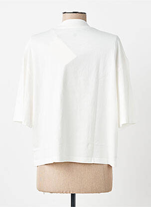 T-shirt sérigraphie manches courtes beige THINKING MU femme