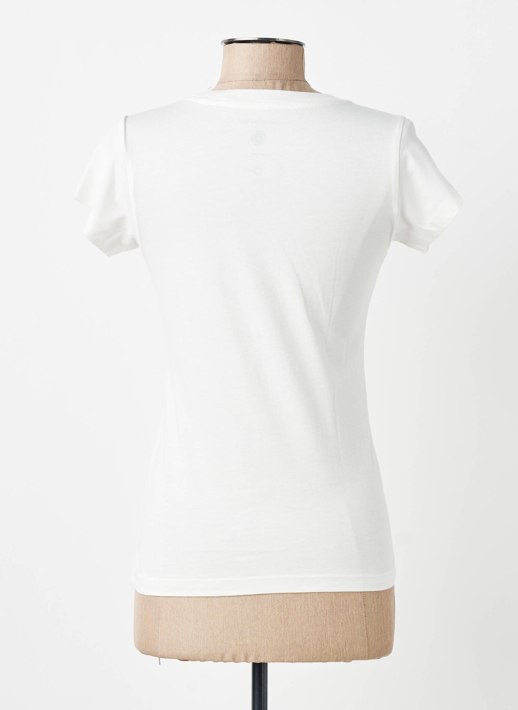 T-shirt imprimé fantaisie manches courtes beige THINKING MU femme