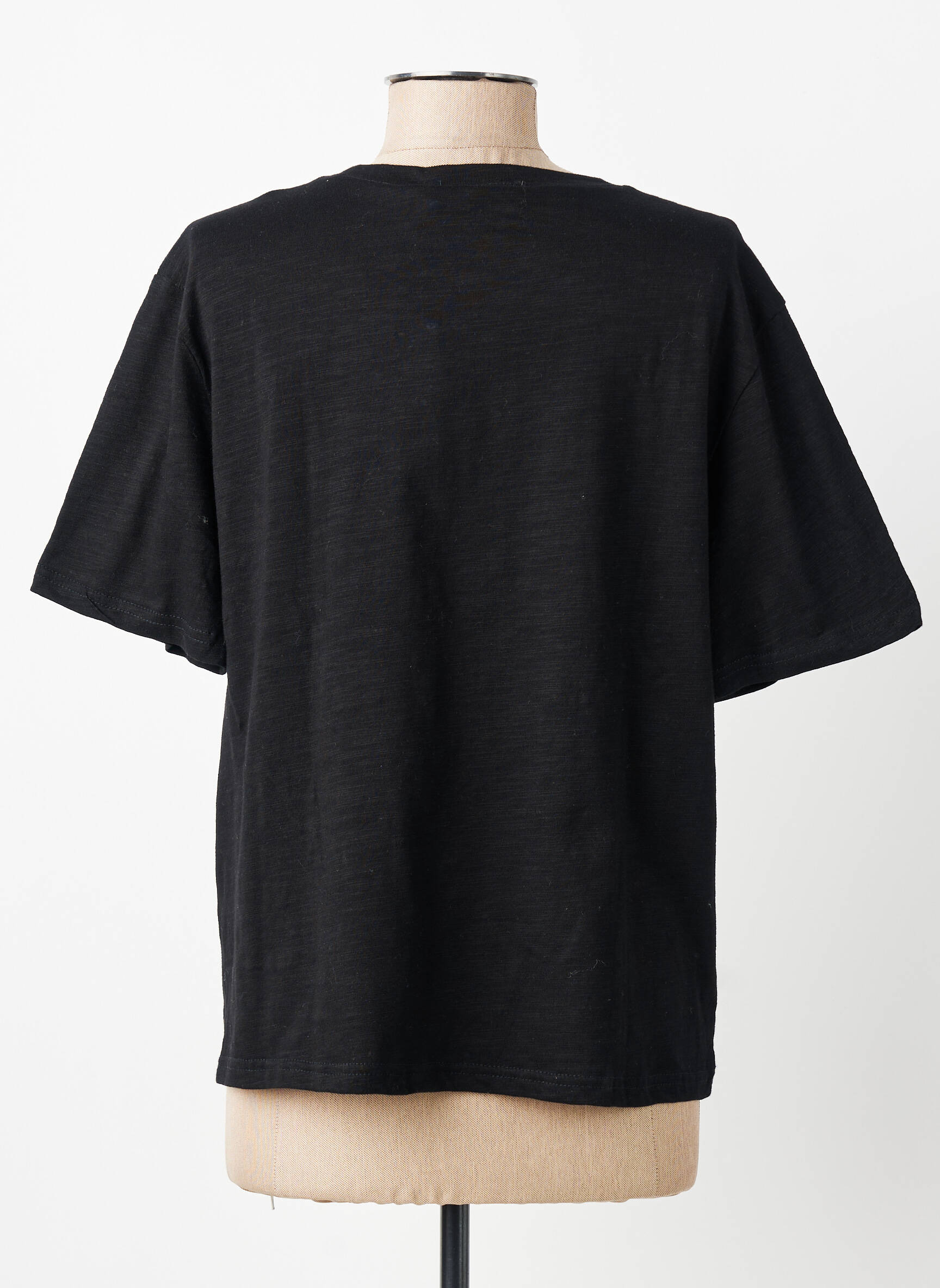 T-shirt stretch manches courtes noir LA PETITE ETOILE femme