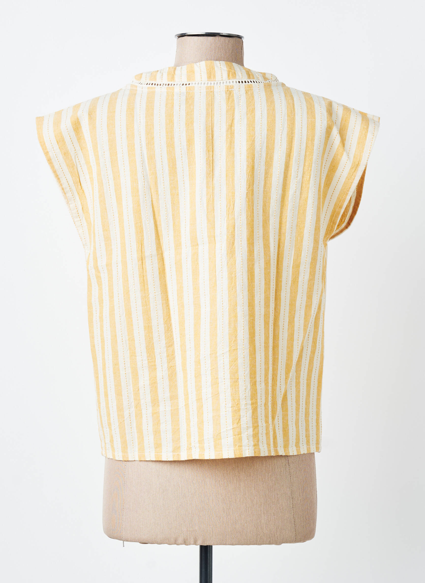 Top manches courtes manches courtes jaune VILA femme