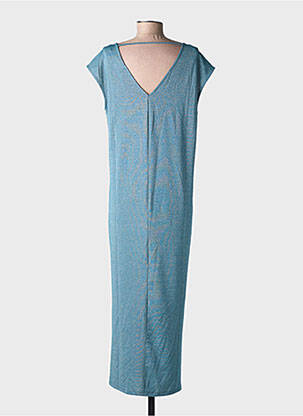 Robe longue manches courtes manches courtes bleu VILA femme