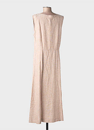 Robe longue sans manche sans manche beige B.YOUNG femme