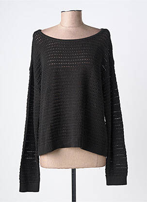 Pull maille ajourée manches longues noir VILA femme