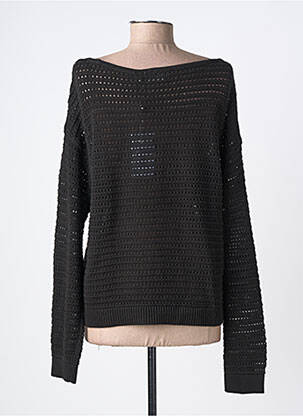 Pull maille ajourée manches longues noir VILA femme