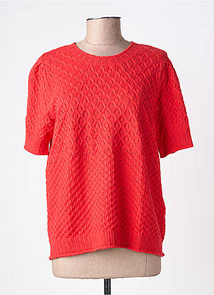 T-shirt coupe droite manches courtes rouge OBJECT femme