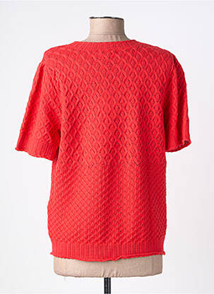 T-shirt coupe droite manches courtes rouge OBJECT femme