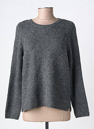 Pull coupe droite manches longues gris VILA femme