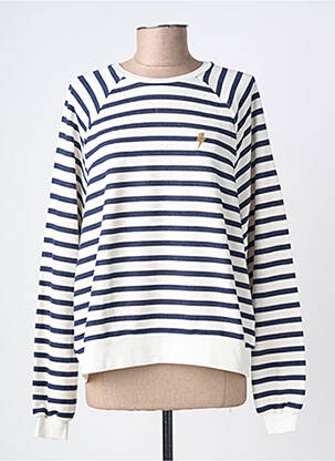 Pull coupe droite manches longues blanc PIECES femme