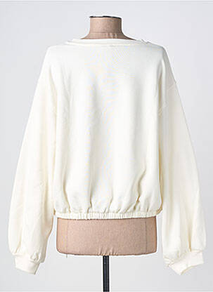 Sweat-shirt broderie manches longues blanc HPDP (HYPE DROP) femme