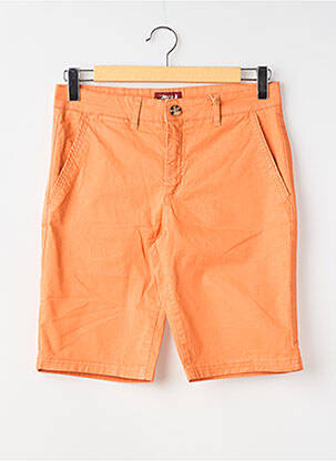 Bermuda stretch taille normale orange MCS homme