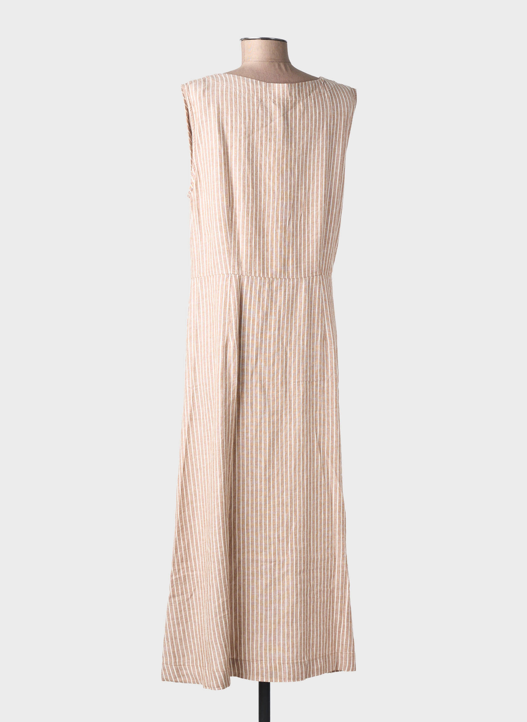 Robe longue sans manche sans manche beige B.YOUNG femme