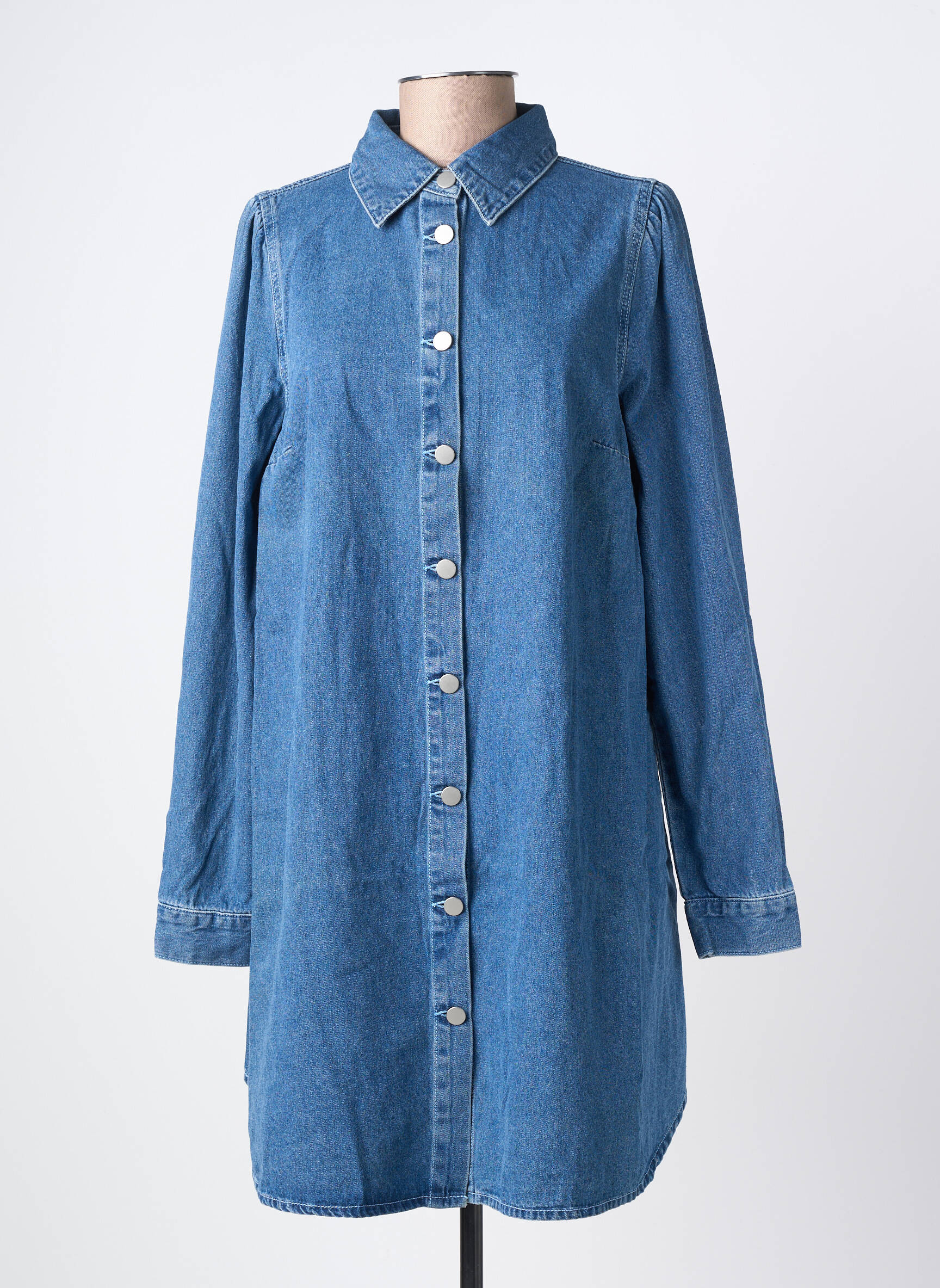 Robe courte manches longues manches longues bleu VILA femme