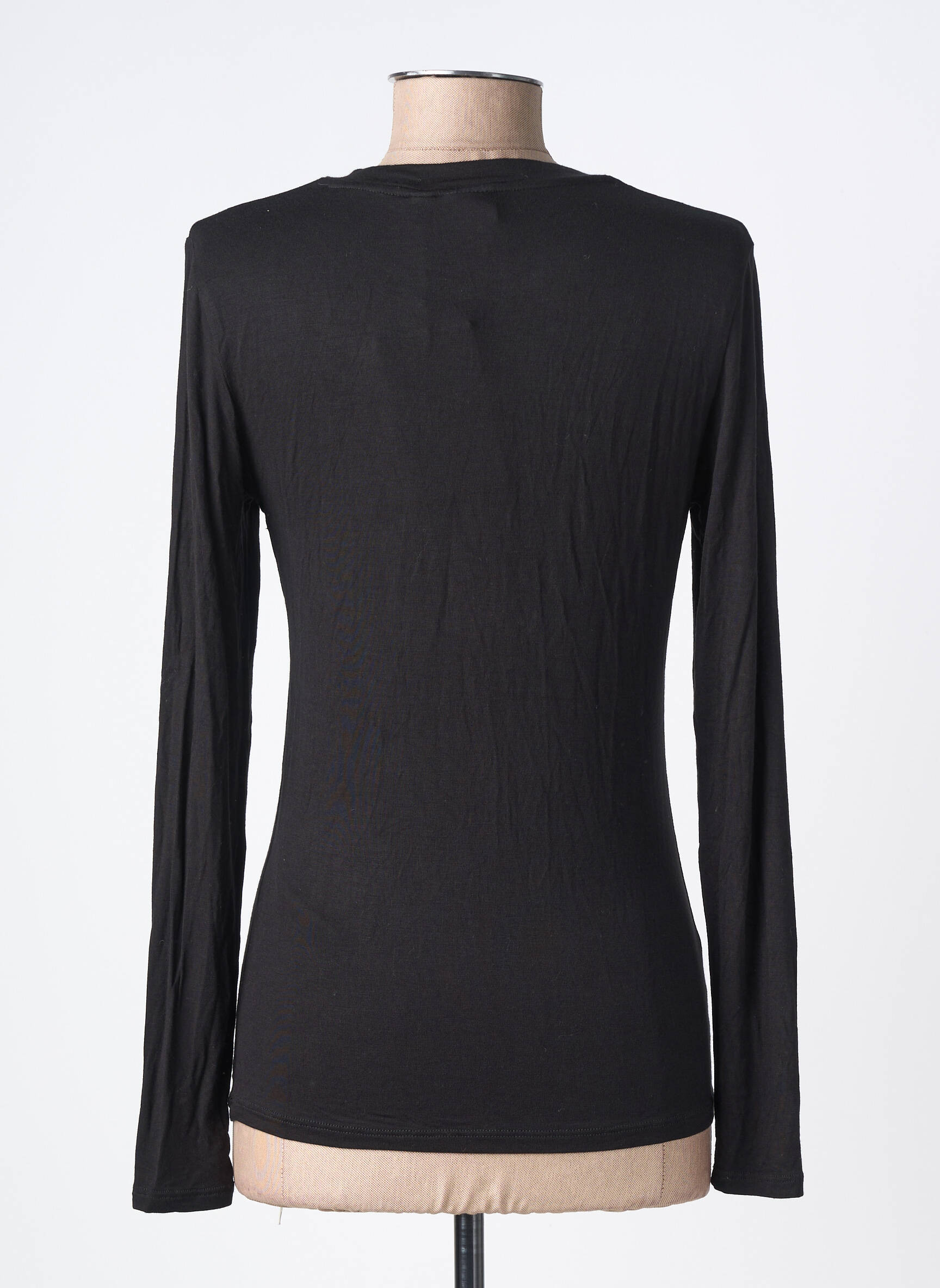 T-shirt manches longues manches longues noir ICHI femme
