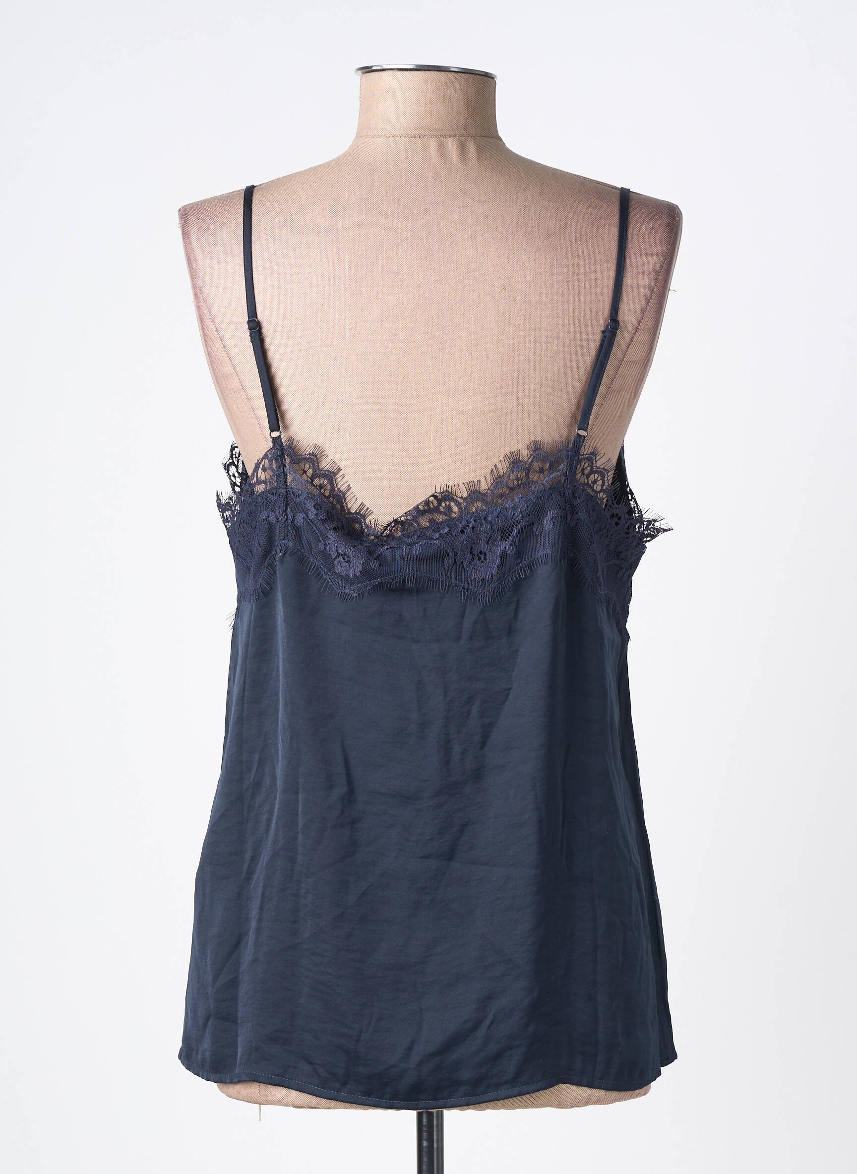 Top fines bretelles fines bretelles bleu VILA femme