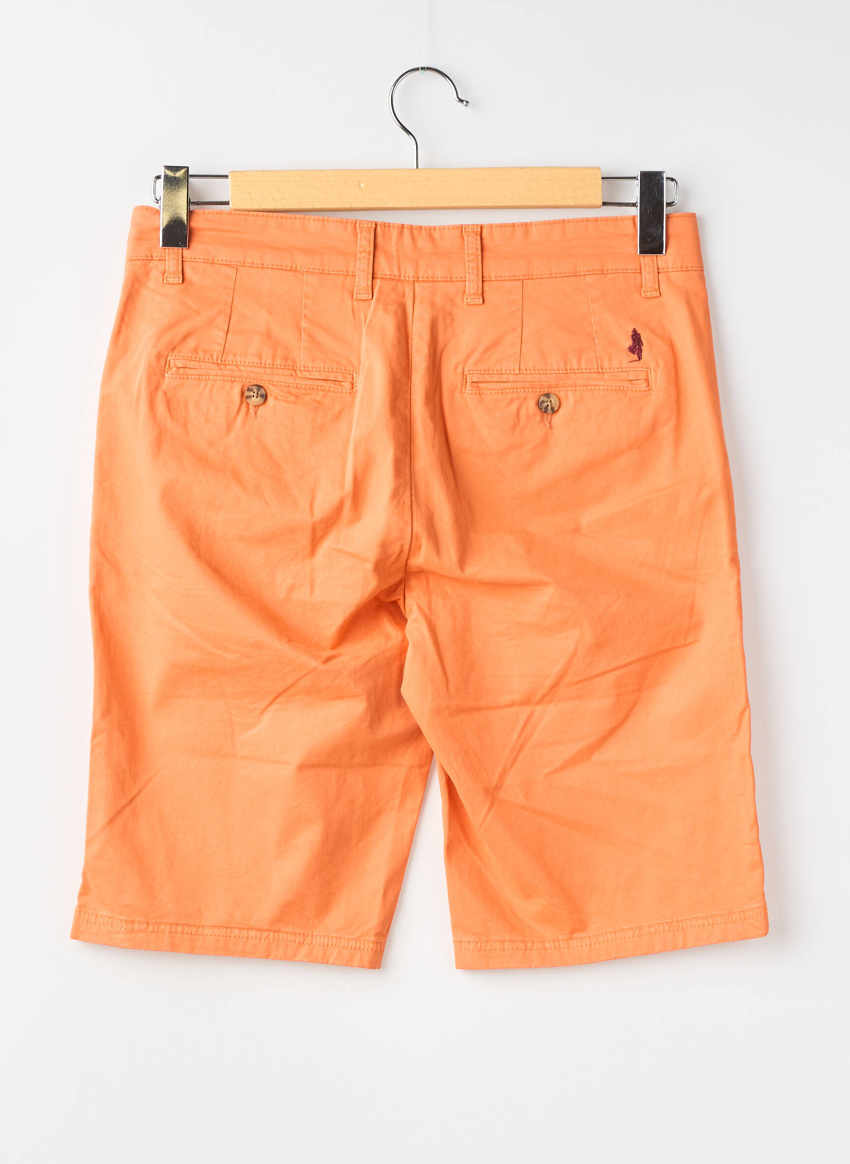 Bermuda stretch taille normale orange MCS homme