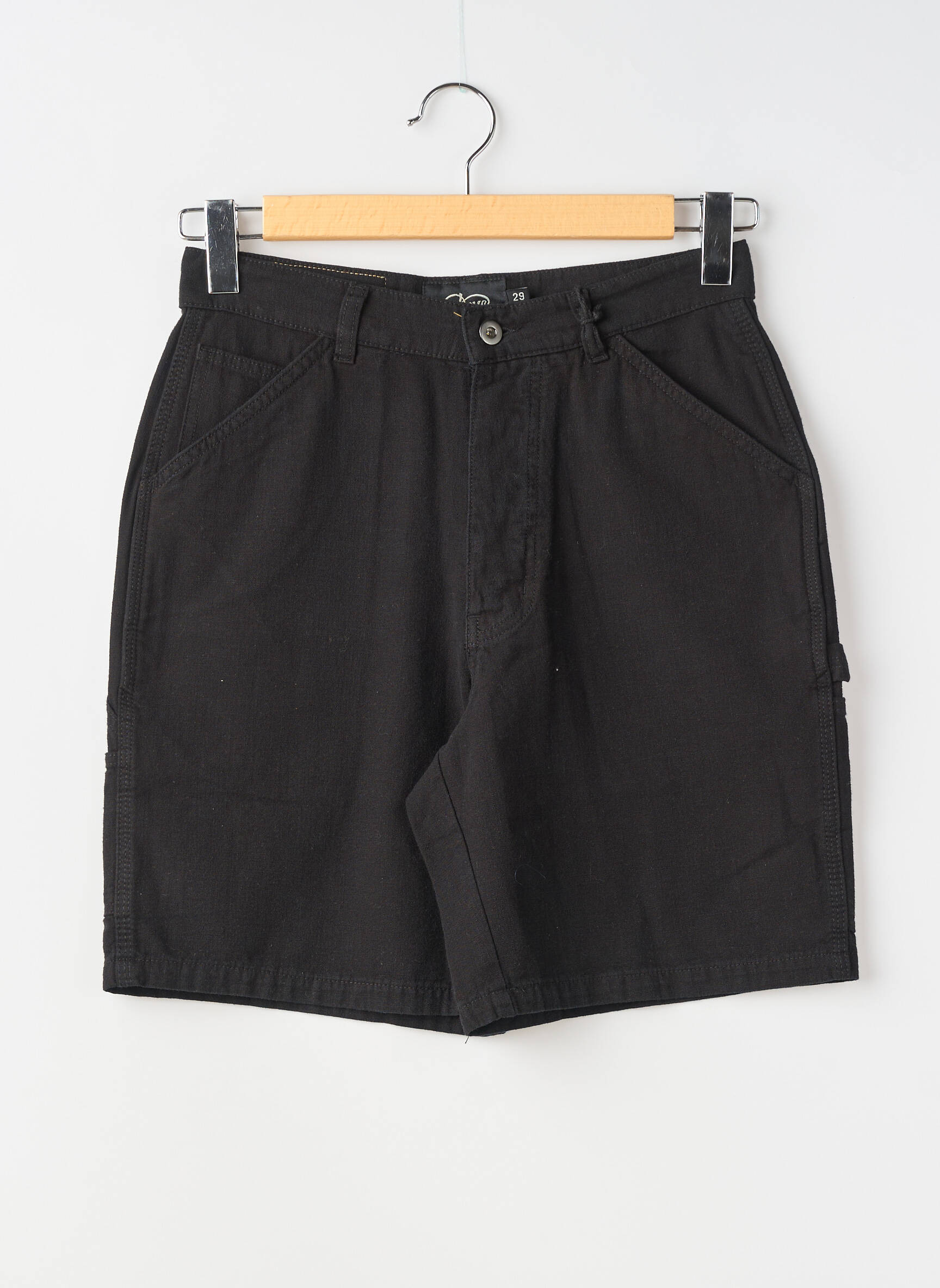 Bermuda coupe droite taille normale noir DEUS EX MACHINA homme