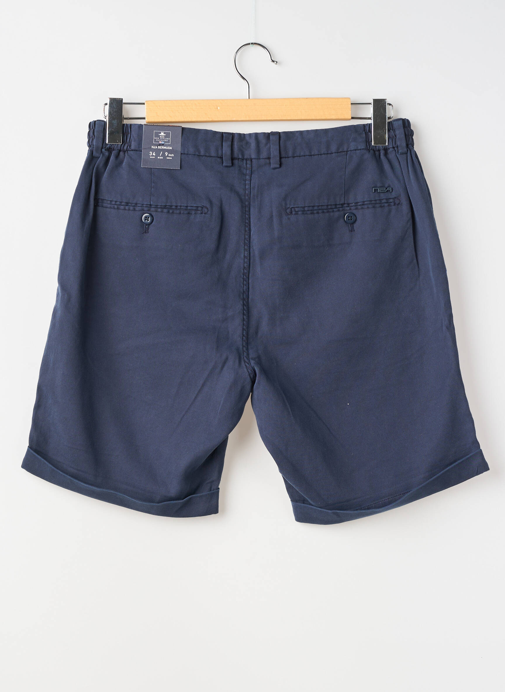 Bermuda stretch taille normale bleu N.Z.A NEW ZEALAND homme