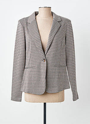 Blazer poches marron ICHI femme